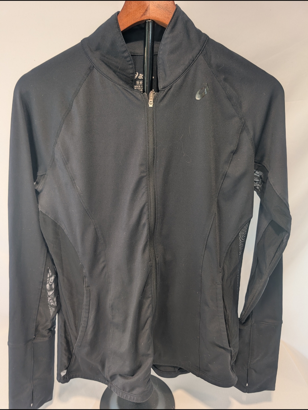 Asics Black Full-Zip Women's Athletic Jacket Size Medium